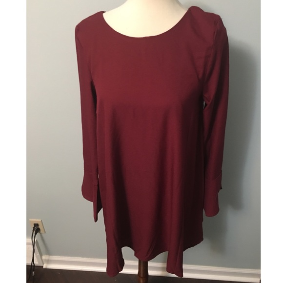 Women’s Burgundy Dress - Picture 2 of 4